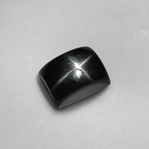 1.94캐럿 천연 검정색 스타 디옵사이드, 바게트, 7.1×5.2 mm, 불투명체