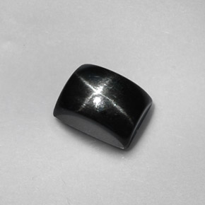 1.94캐럿 천연 검정색 스타 디옵사이드, 바게트, 7.1×5.2 mm, 불투명체