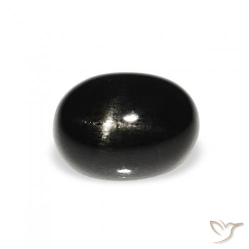 1.47ct 검은색 스타 디옵사이드, 타원형, 불투명체