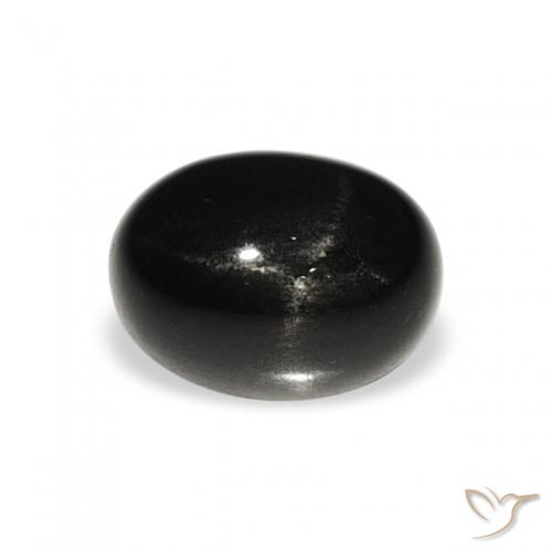 1.85ct 검은색 스타 디옵사이드, 타원형, 불투명체