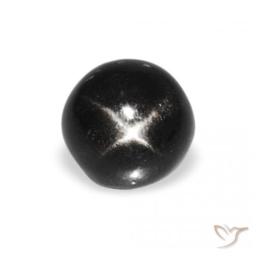 1.27ct 검은색 스타 디옵사이드, 둥근, 불투명체