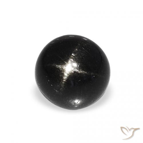 1.66ct 검은색 스타 디옵사이드, 둥근, 불투명체