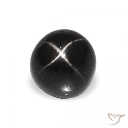 1.78ct 검은색 스타 디옵사이드, 둥근, 불투명체