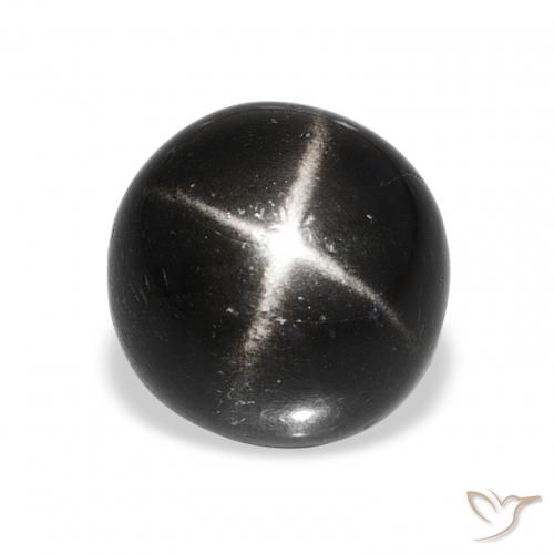 9.33ct 검은색 스타 디옵사이드, 둥근, 불투명체