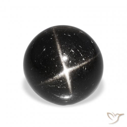 9.76ct 검은색 스타 디옵사이드, 둥근, 불투명체