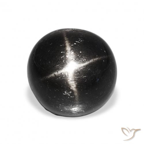 9.06ct 검은색 스타 디옵사이드, 둥근, 불투명체