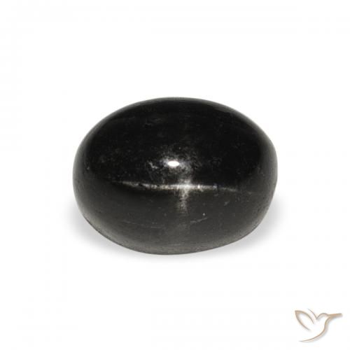 2.41ct 자연스러운 검은색 스타 디옵사이드, 타원형, 불투명체