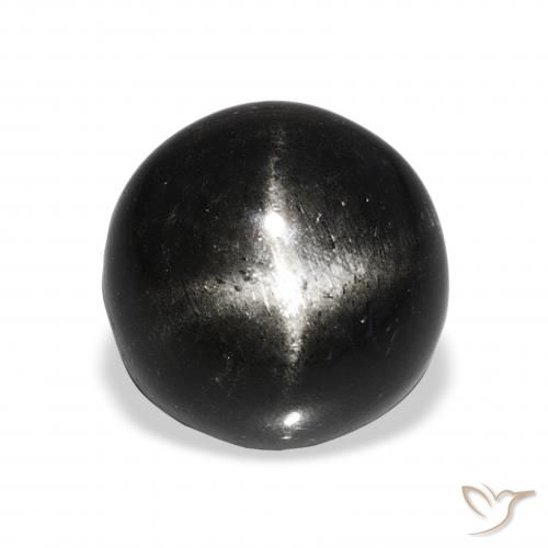 11.09ct 검은색 스타 디옵사이드, 둥근, 불투명체