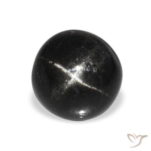 4.80ct 검은색 스타 디옵사이드, 둥근, 불투명체