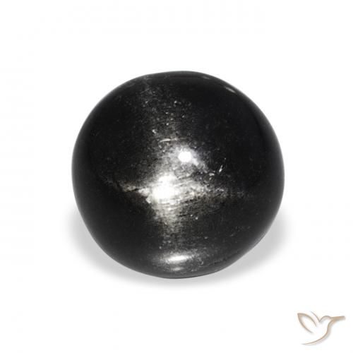 3.64ct 검은색 스타 디옵사이드, 둥근, 불투명체