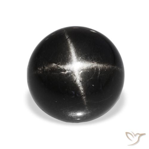 7.90ct 검은색 스타 디옵사이드, 둥근, 불투명체