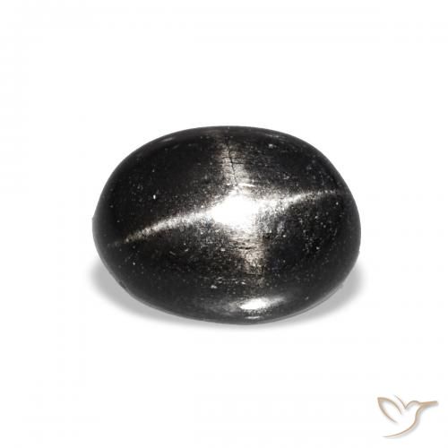 1.85ct 검은색 스타 디옵사이드, 타원형, 투명한