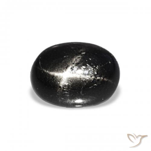 1.74ct 검은색 스타 디옵사이드, 타원형, 투명한