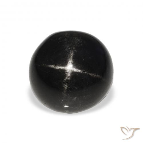 7.94ct 자연스러운 검은색 스타 디옵사이드, 둥근, 불투명체