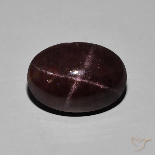 11.27ct 자연스러운 마호가니 레드 스타가넷, 타원형, 불투명체