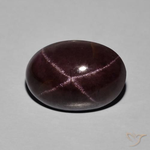 13.88캐럿 천연 마호가니 레드 스타 가넷, 타원형 컷, 16×11.3 mm, 불투명체