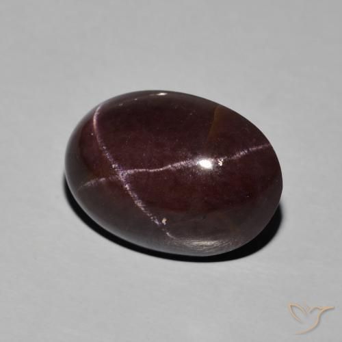 13.88캐럿 천연 마호가니 레드 스타 가넷, 타원형 컷, 16×11.3 mm, 불투명체