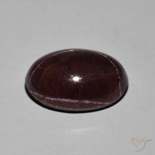 13.88캐럿 천연 마호가니 레드 스타 가넷, 타원형 컷, 16×11.3 mm, 불투명체