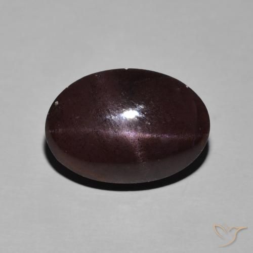 14.01ct 자연스러운 다크 레드 스타가넷, 타원형, 불투명체