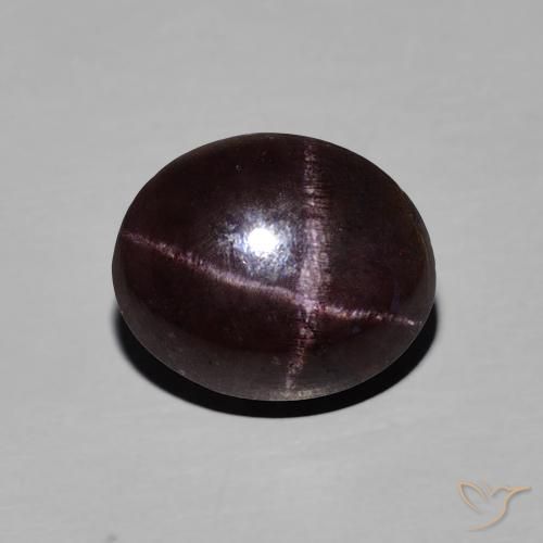 5.73ct 자연스러운 마호가니 레드 스타가넷, 타원형, 불투명체