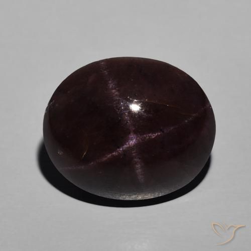 10.95ct 자연스러운 다크 레드 스타가넷, 타원형, 불투명체