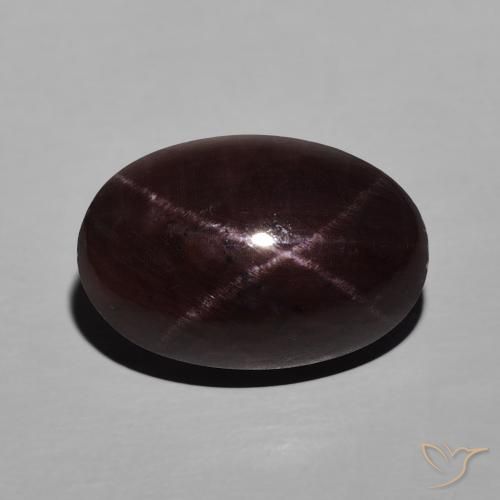 10.62ct 자연스러운 마호가니 레드 스타가넷, 타원형, 불투명체