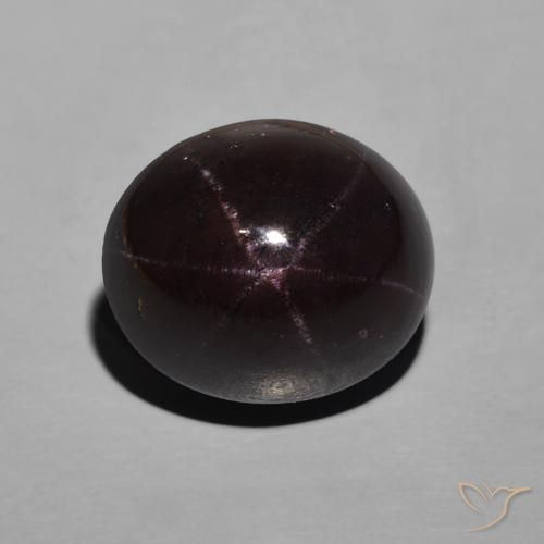12.68ct 자연스러운 다크 레드 스타가넷, 타원형, 불투명체