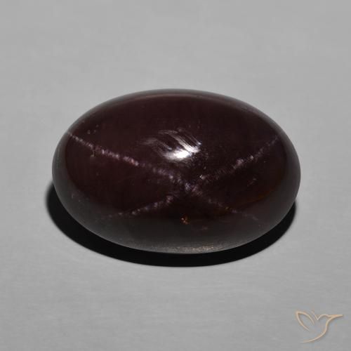 26.72ct 자연스러운 마호가니 레드 스타가넷, 타원형, 불투명체