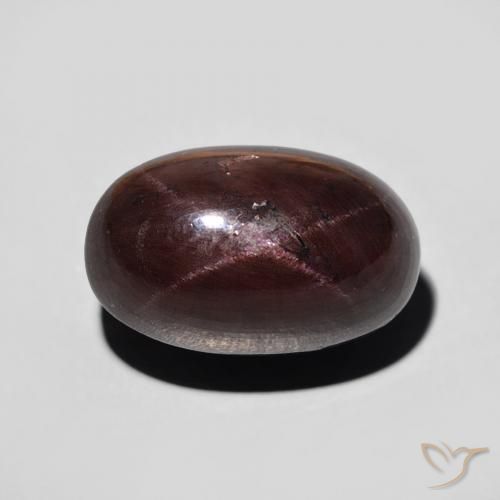 11.47ct 자연스러운 다크 레드 스타가넷, 타원형, 불투명체