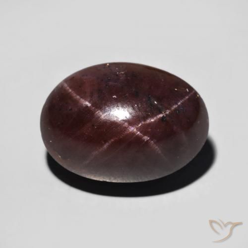 11.12ct 자연스러운 다크 레드 스타가넷, 타원형, 불투명체