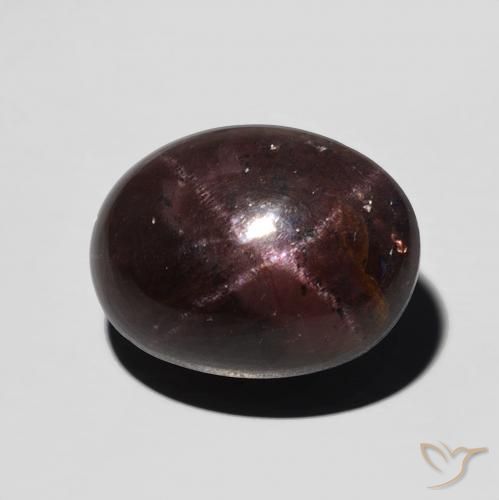 9.89ct 자연스러운 마호가니 레드 스타가넷, 타원형, 불투명체