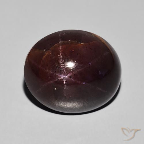 24.21ct 자연스러운 마호가니 레드 스타가넷, 타원형, 불투명체