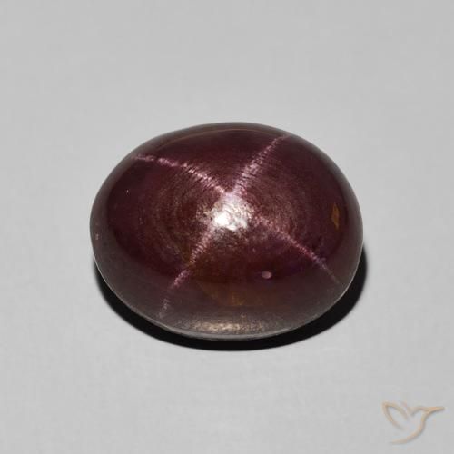 8.34ct 자연스러운 마호가니 레드 스타가넷, 타원형, 불투명체