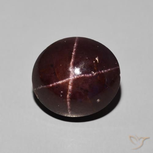 10.16ct 자연스러운 다크 레드 스타가넷, 타원형, 불투명체