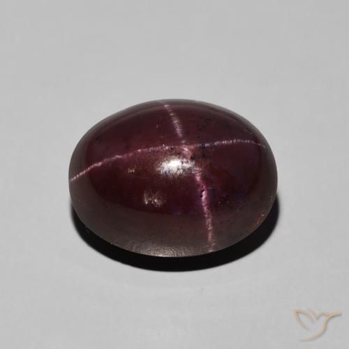 10.57ct 자연스러운 다크 레드 스타가넷, 타원형, 불투명체