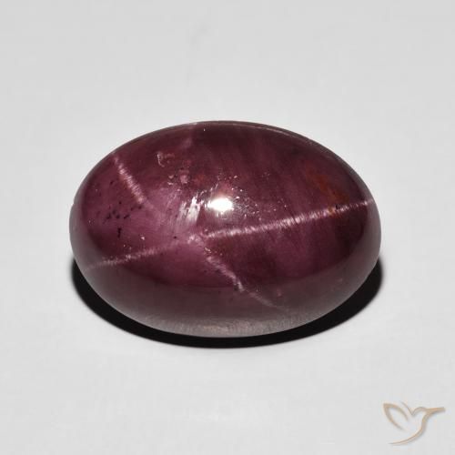 17.39ct 자연스러운 다크 레드 스타가넷, 타원형, 불투명체