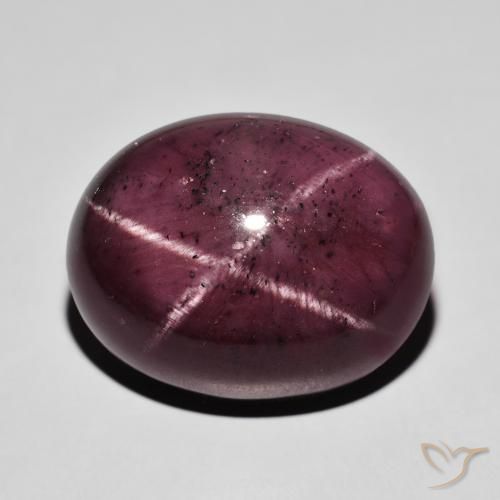 37.81ct 자연스러운 다크 레드 스타가넷, 타원형, 불투명체