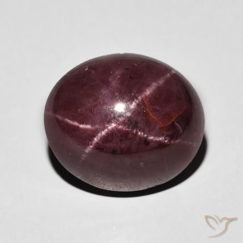 7.95ct 자연스러운 다크 레드 스타가넷, 타원형, 불투명체