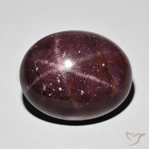 62.53ct 자연스러운 다크 레드 스타가넷, 타원형, 불투명체