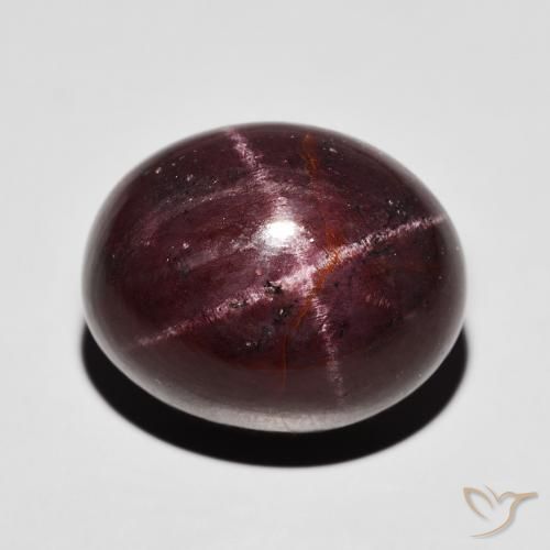 37.00ct 자연스러운 다크 레드 스타가넷, 타원형, 불투명체