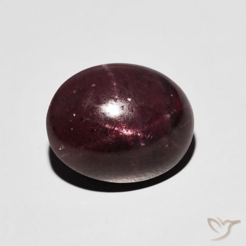 8.98ct 자연스러운 다크 레드 스타가넷, 타원형, 불투명체