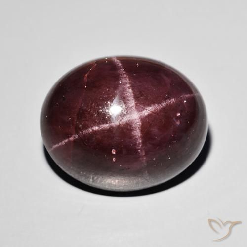 38.44ct 자연스러운 다크 레드 스타가넷, 타원형, 불투명체