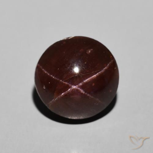 6.50ct 자연스러운 다크 레드 스타가넷, 둥근, 불투명체