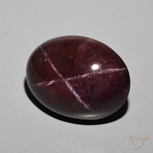 45.48ct 자연스러운 다크 레드 스타가넷, 타원형, 불투명체