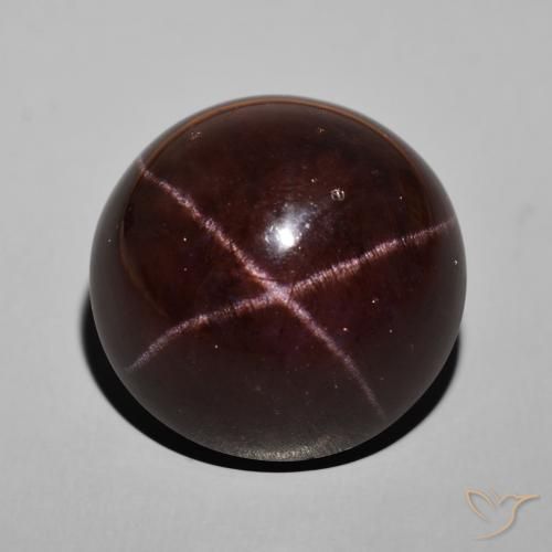 62.52ct 자연스러운 다크 레드 스타가넷, 둥근, 불투명체