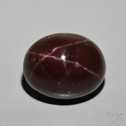 30.58ct 자연스러운 다크 레드 스타가넷, 타원형, 불투명체