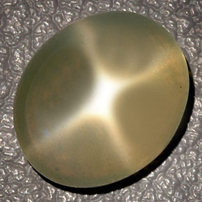 10.27캐럿 천연 크림 스타 문스톤, 투명한, 투명/반투명