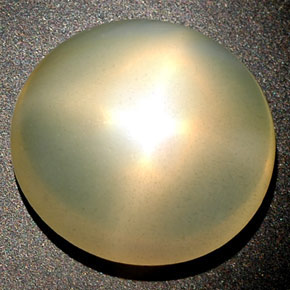 14.98캐럿 천연 오렌지 크림 스타 문스톤, 투명한, 투명/반투명