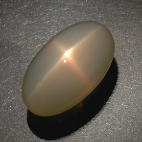 41.03캐럿 천연 크림 스타 문스톤, 투명한, 투명/반투명