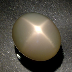 51.60캐럿 천연 크림 스타 문스톤, 투명한, 22.3×19 mm, 투명/반투명